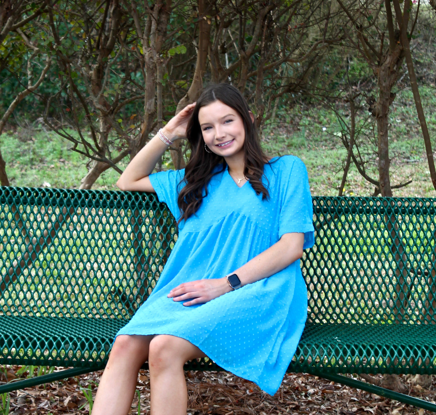 Zenana Swiss Dot Babydoll Dress