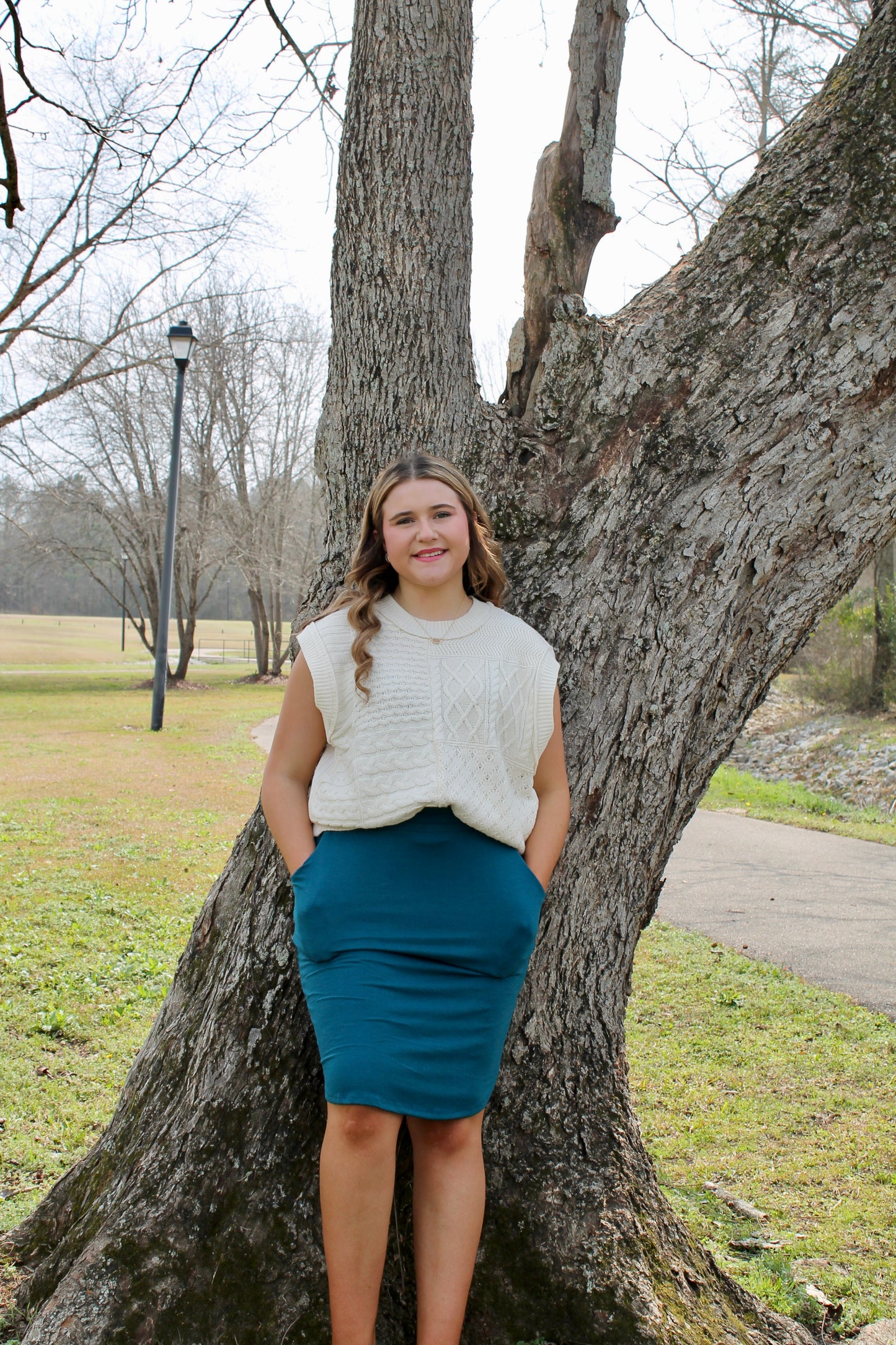 Zenana Tulip Hem Skirt