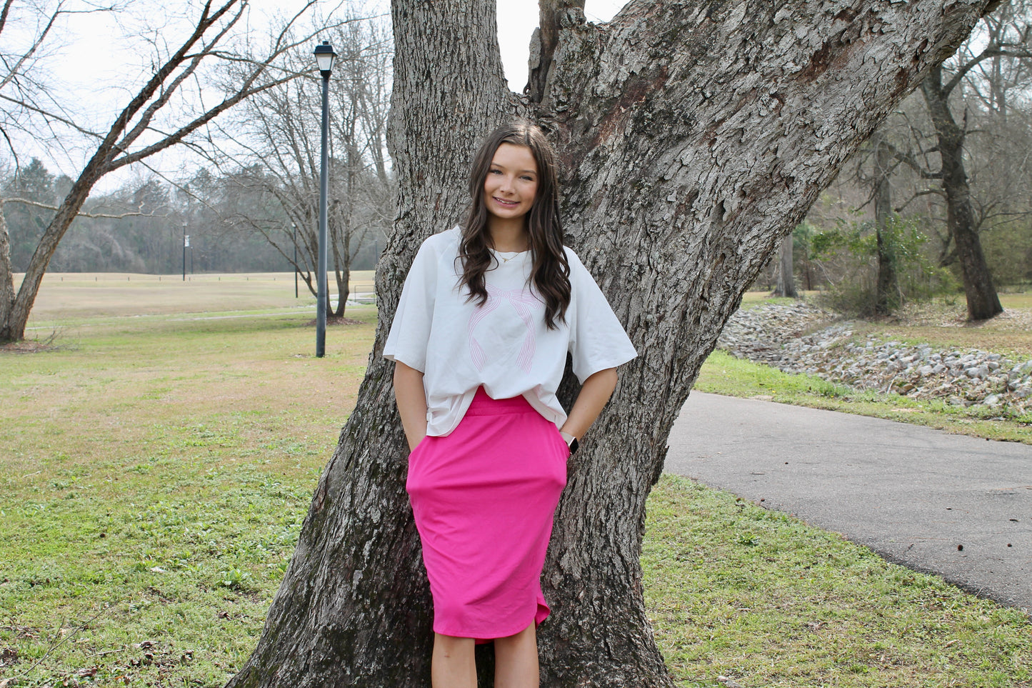 Zenana Tulip Hem Skirt